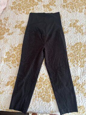 LOFT Maternity Petite Black Ankle Pants Size 10P